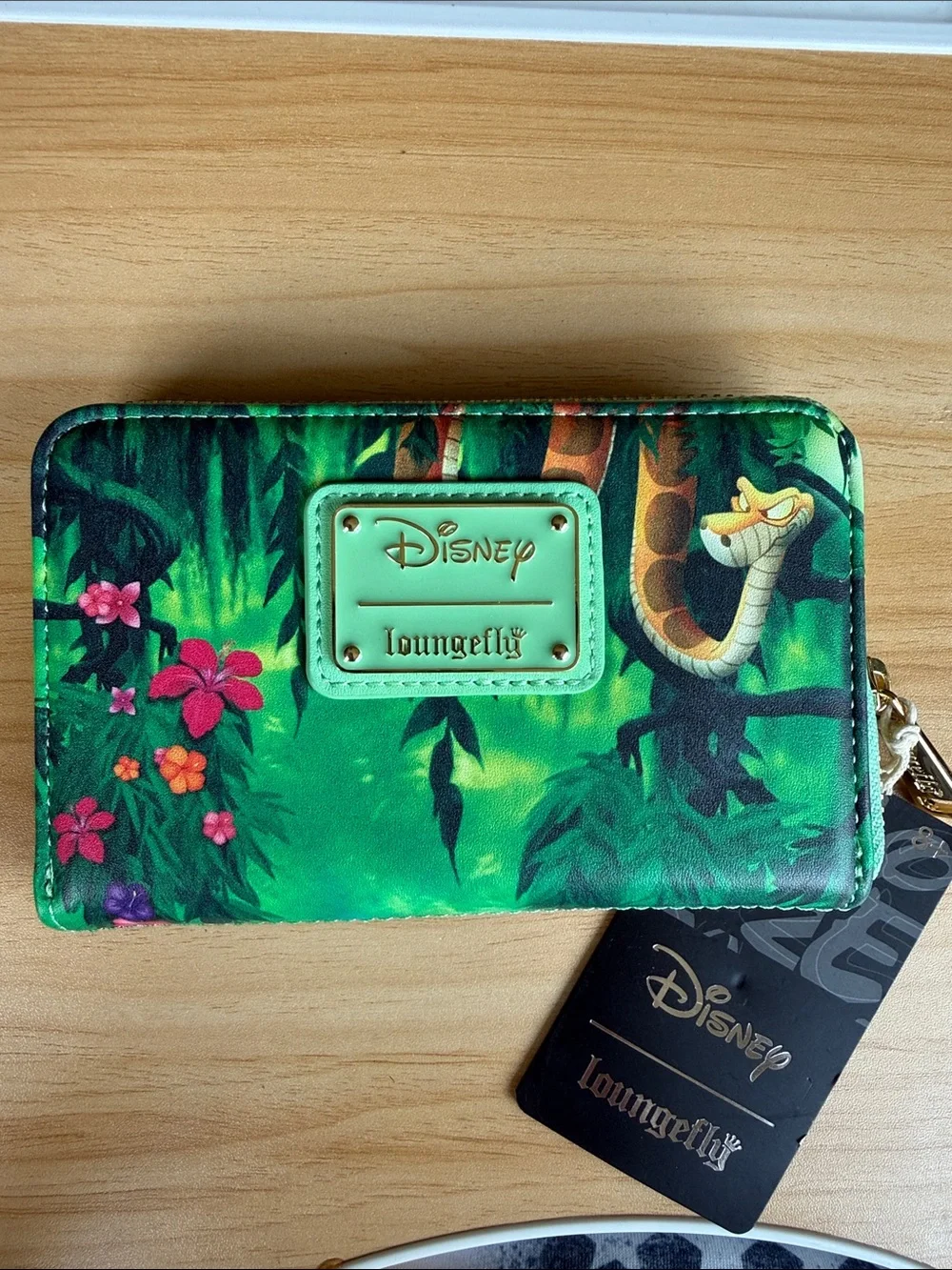Loungefly Green Jungle Book Rumble Zip Wallet